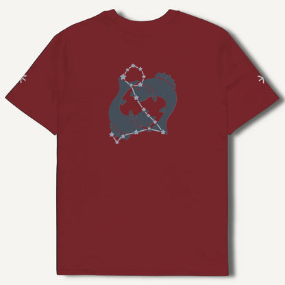 Maglietta Lost in Thoughts Pesci unisex ricamata