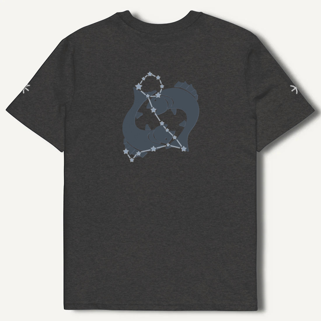 Maglietta Lost in Thoughts Pesci unisex ricamata