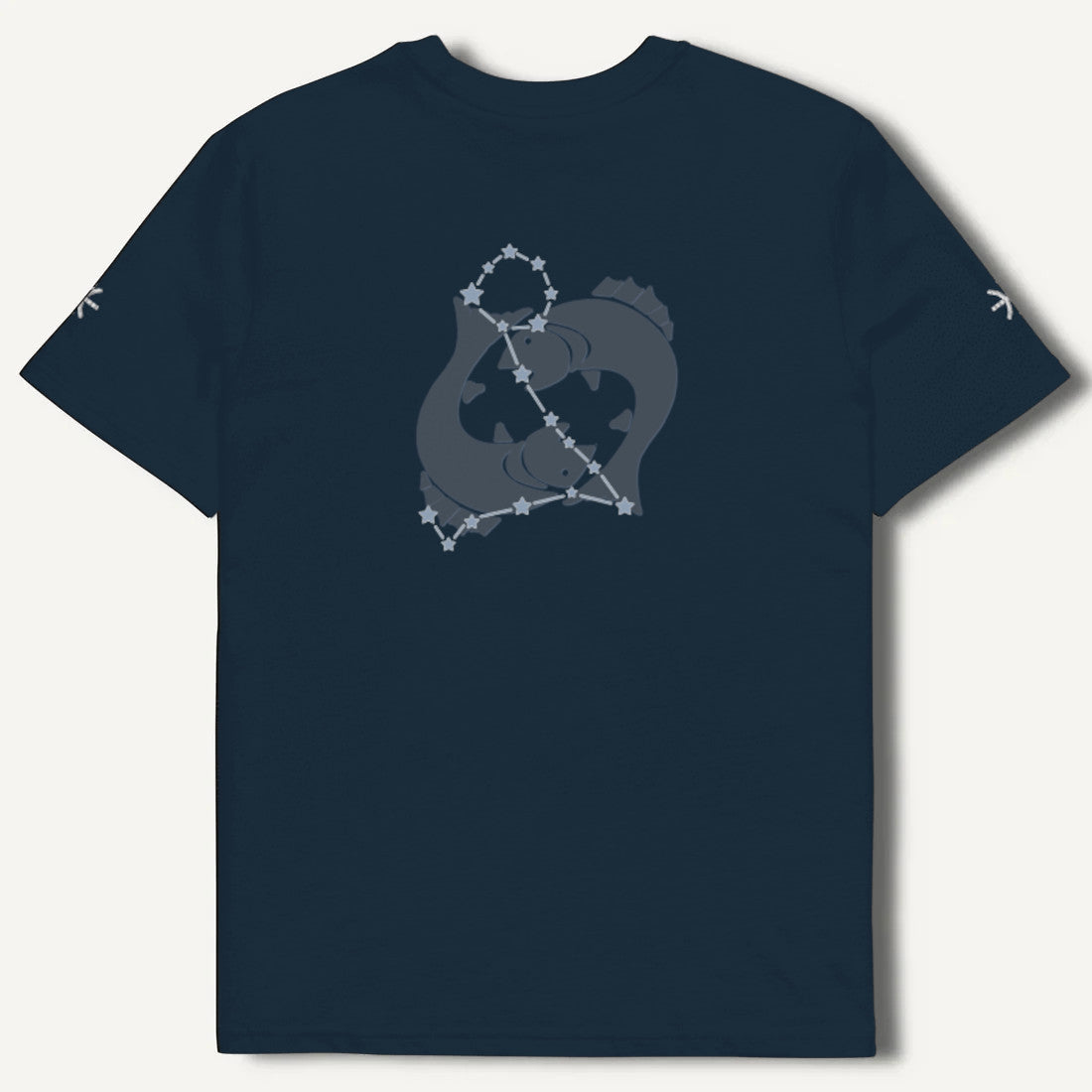 Maglietta Lost in Thoughts Pesci unisex ricamata