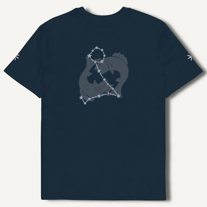 Maglietta Lost in Thoughts Pesci unisex ricamata