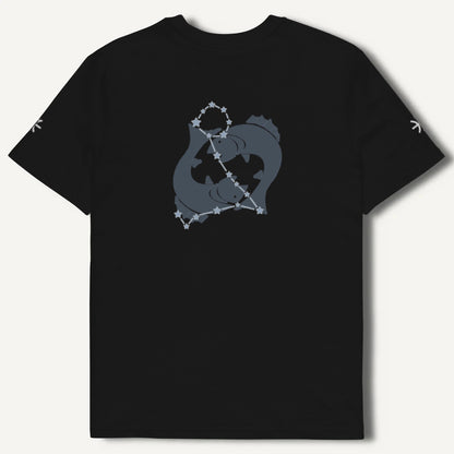 Maglietta Lost in Thoughts Pesci unisex ricamata