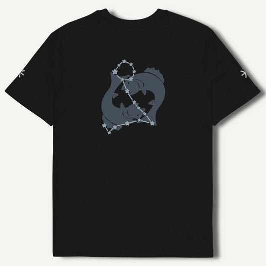 Maglietta Lost in Thoughts Pesci unisex ricamata